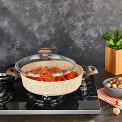 Creamy Granit Karnıyarık Tencere