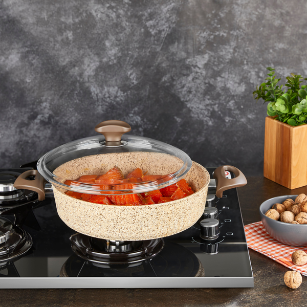 Creamy Granit Karnıyarık Tencere