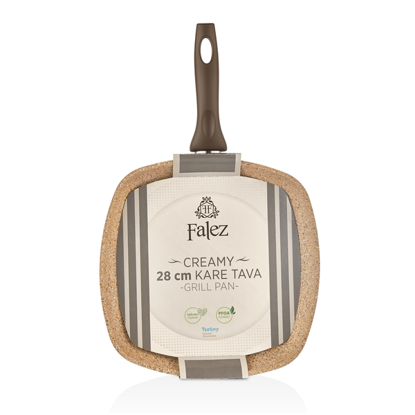 Creamy Granit 28x28 cm Kapaksız Kare Tava