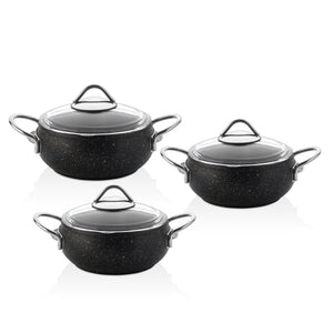 Falez Black Line 6 Parça Güveç Midi Set