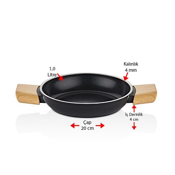 Auris 20-22 cm Granit Seramik Kaplama Sahan Set