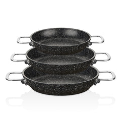Black Line 20-22-24 cm Granit Sahan Seti