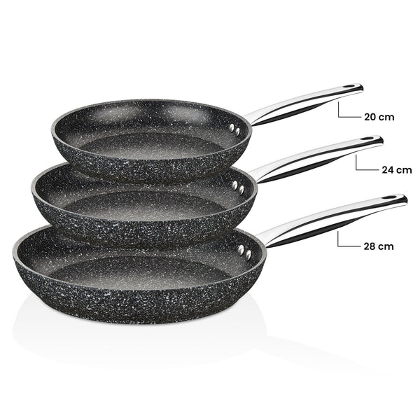 Black Line 20-24-28 cm Granit Tava Seti