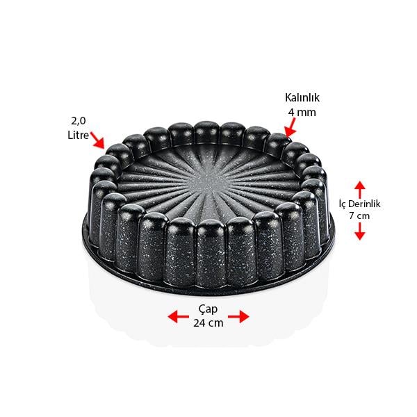 Black Line Döküm Tart Kalıbı