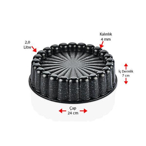 Black Line Döküm Tart Kalıbı