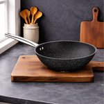 Black Line Granit 28 cm Wok Tava