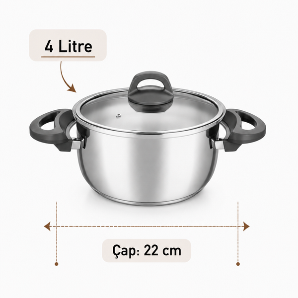Cook fest 4+7 Litre Düdüklü Tencere Set