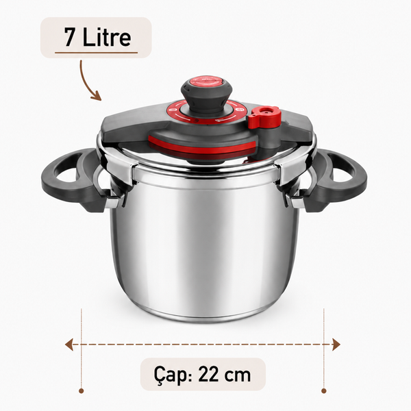 Cook fest 4+7 Litre Düdüklü Tencere Set