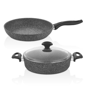 Cost 3 Parça Granit Tencere & Tava Seti - 24 cm Karnıyarık 24 cm Tava