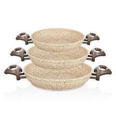 Creamy 20-22-24 cm Granit Sahan Set