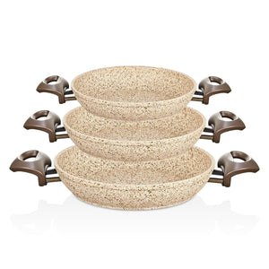 Creamy 20-22-24 cm Granit Sahan Set
