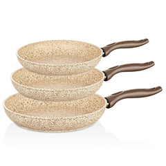 Creamy 20-24-28 cm Granit Tava Seti