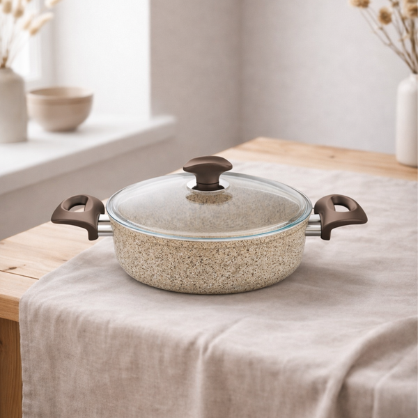 Creamy Granit Karnıyarık Tencere