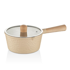 Creamy 16 cm Krem Döküm Cam Kapaklı Sosluk Tava