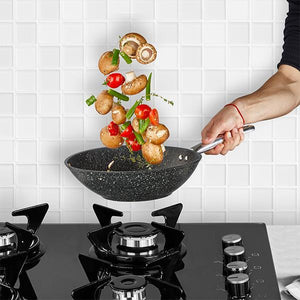 Black Line Granit 28 cm Wok Tava