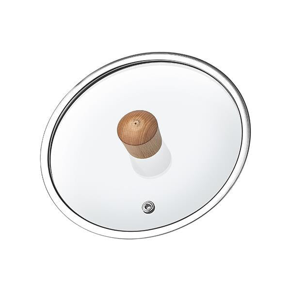 Creamy 16 cm Krem Döküm Cam Kapaklı Sosluk Tava