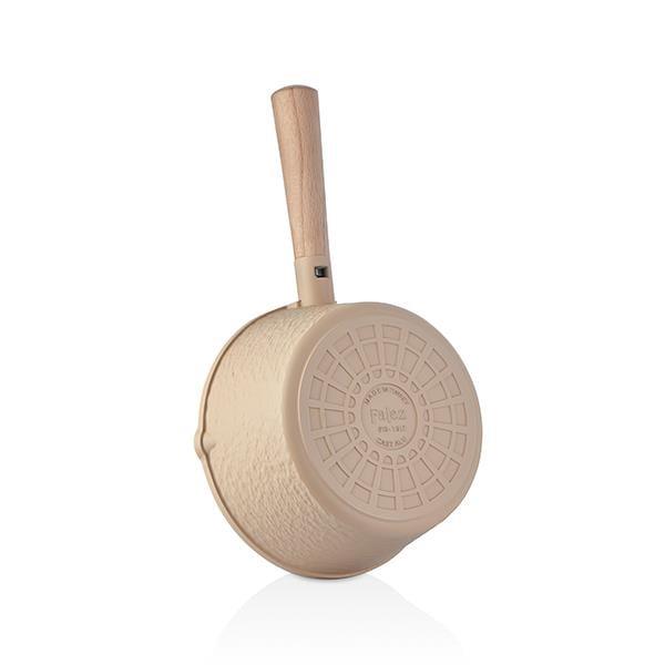 Creamy 18 cm Krem Döküm Cam Kapaklı Sosluk Tava