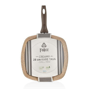 Creamy Granit 28x28 cm Kapaksız Kare Tava