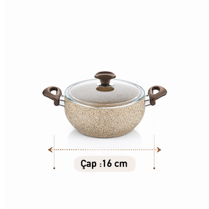 Falez Creamy 6 Parça Güveç Midi Set