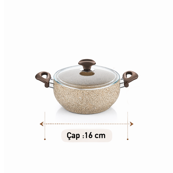 Falez Creamy 6 Parça Güveç Midi Set