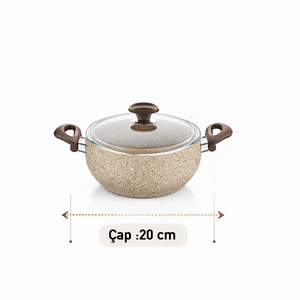 Falez Creamy 6 Parça Güveç Midi Set