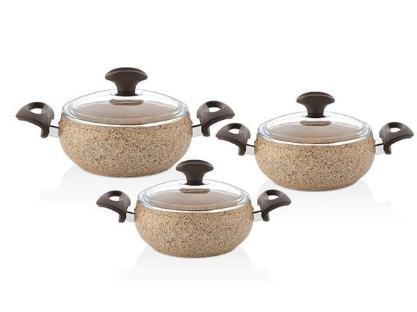 Falez Creamy 6 Parça Güveç Midi Set