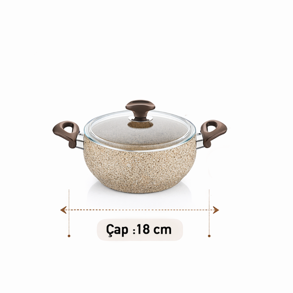 Falez Creamy 6 Parça Güveç Midi Set