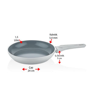 Liva Granit Seramik Kaplama 24 cm Tava