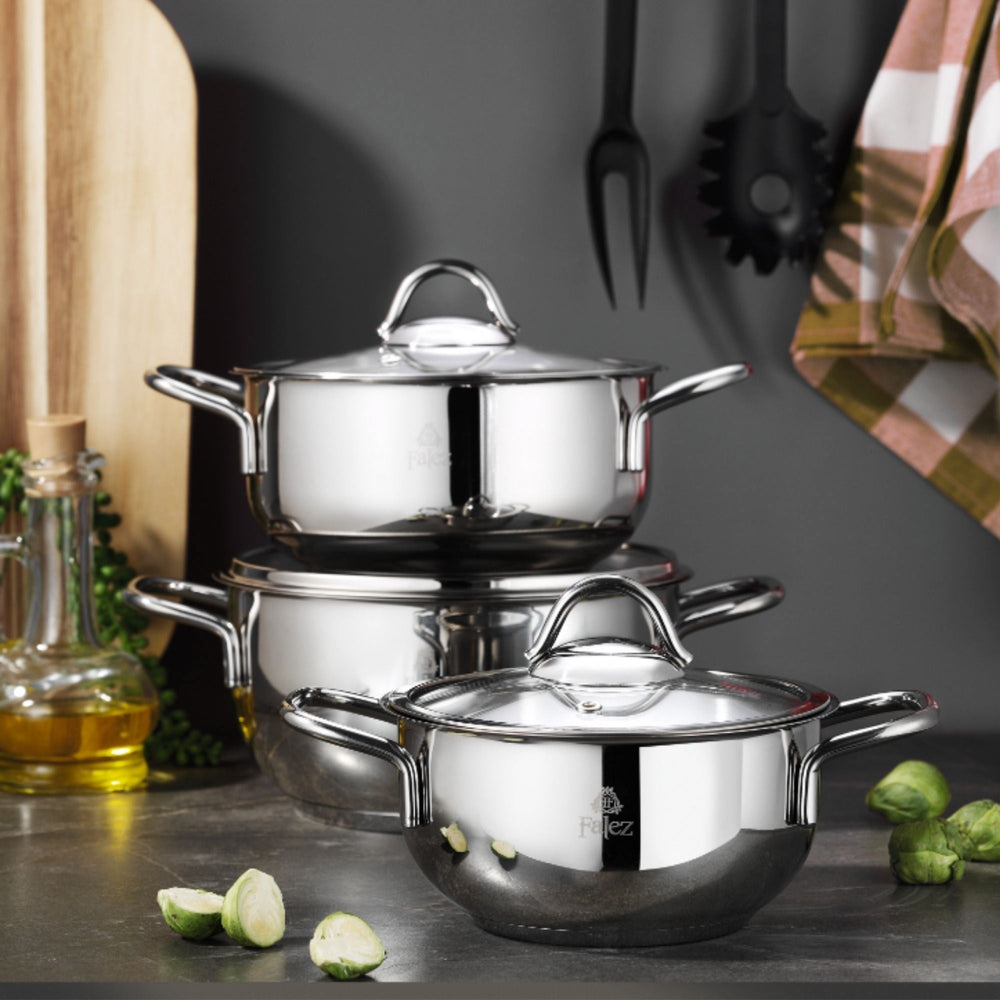 Netto 6 Parça Çelik Güveç Midi Set