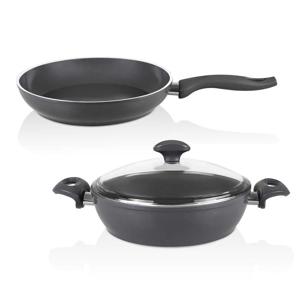 Serafit 3 Parça Granit Seramik Kaplama Tencere & Tava Seti - 26 cm Karnıyarık 26 cm Tava