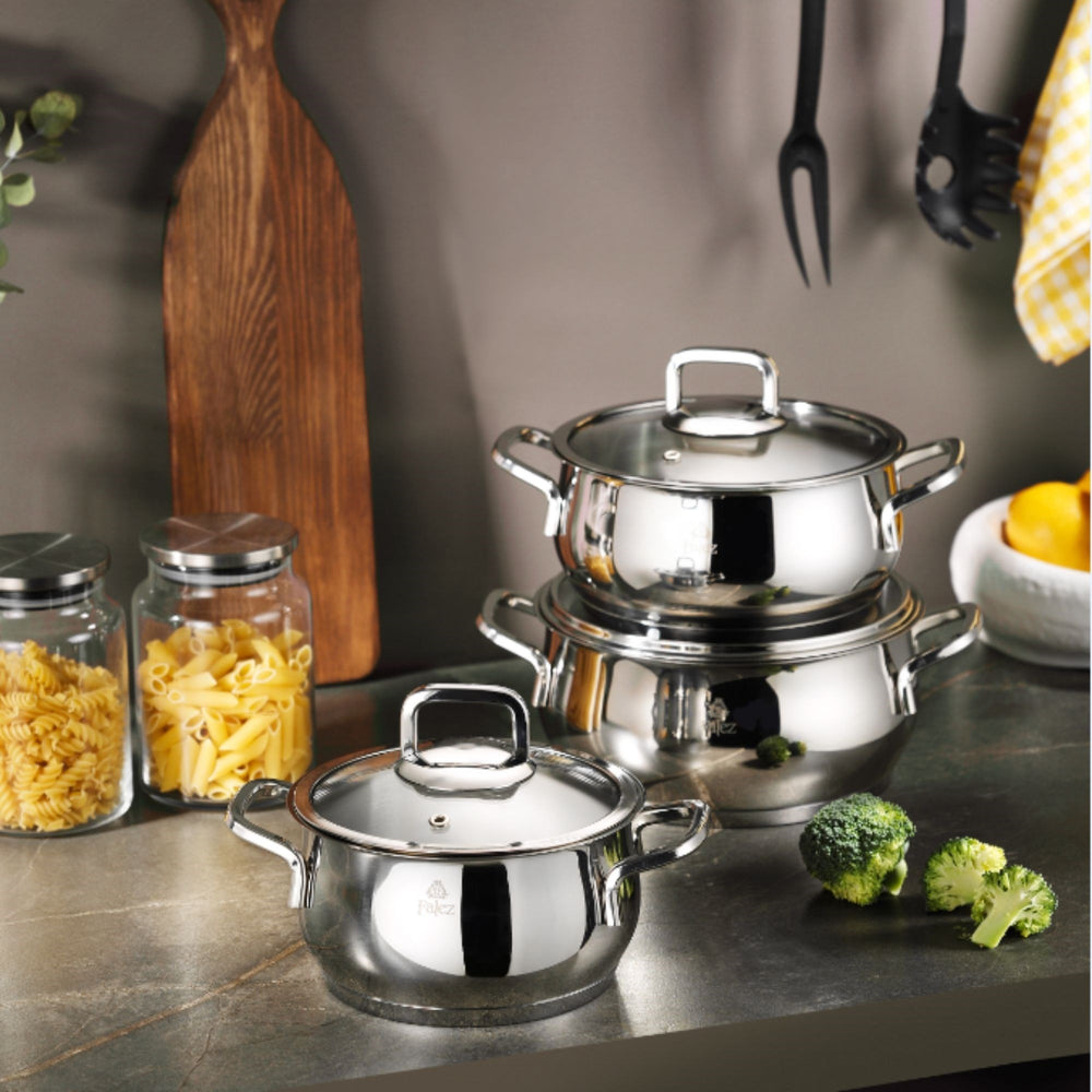 Vento 6 Parça Çelik Güveç Midi Set